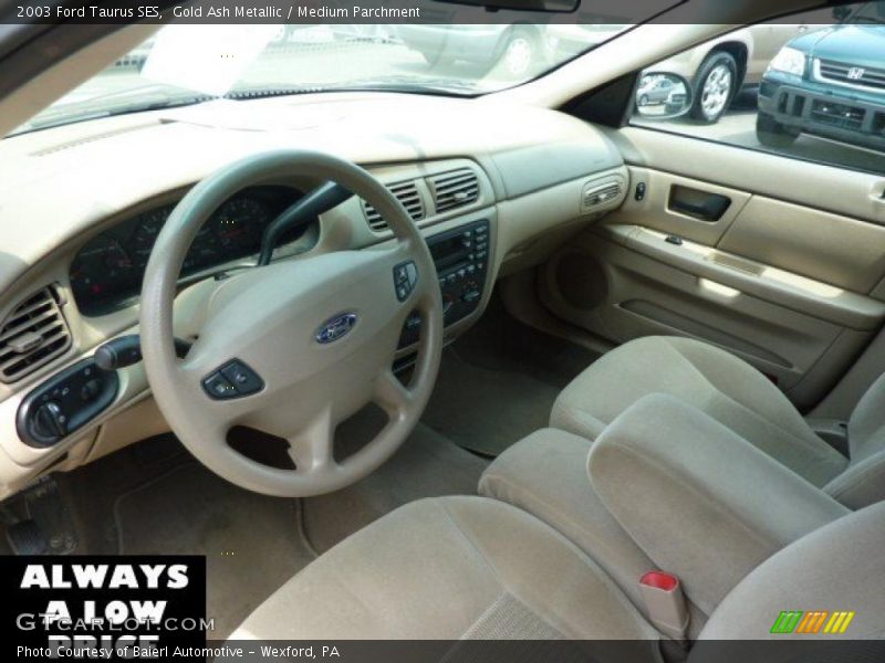 Gold Ash Metallic / Medium Parchment 2003 Ford Taurus SES