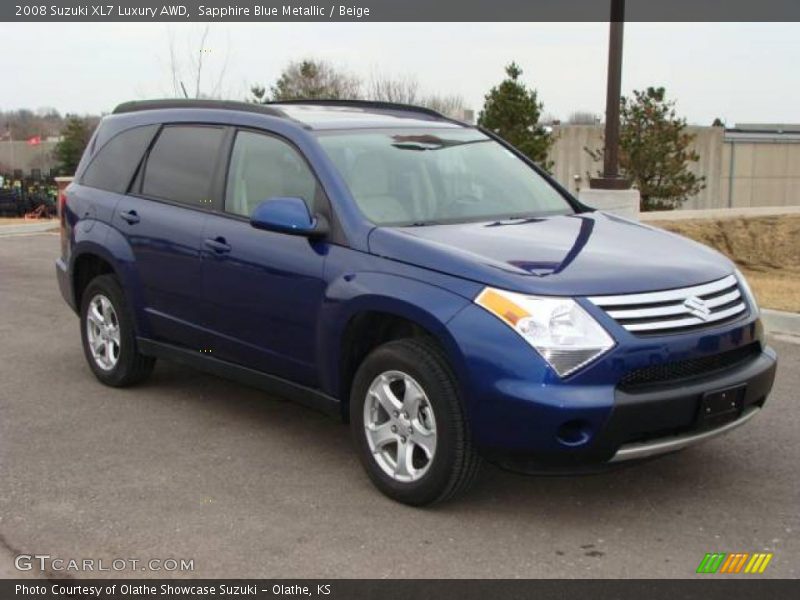 Sapphire Blue Metallic / Beige 2008 Suzuki XL7 Luxury AWD