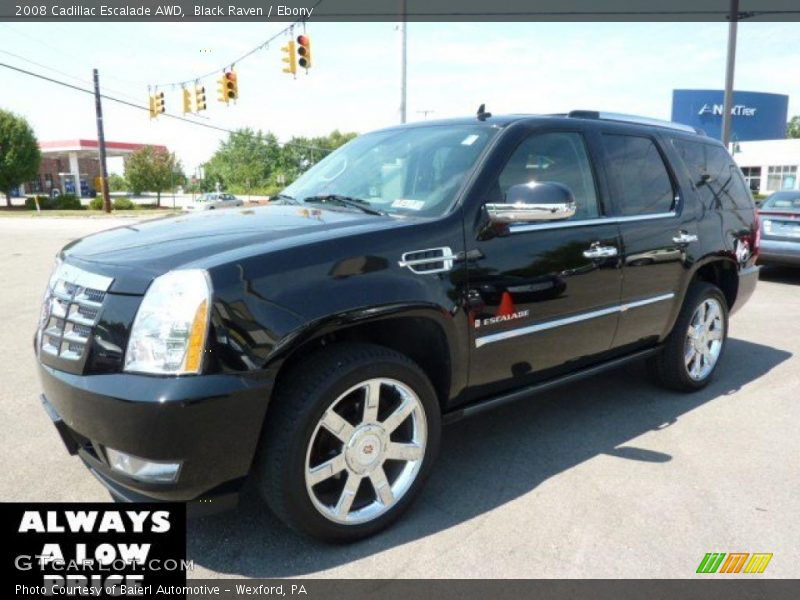 Black Raven / Ebony 2008 Cadillac Escalade AWD