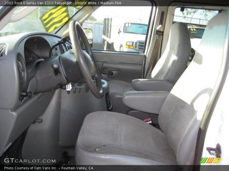 Oxford White / Medium Flint 2003 Ford E Series Van E150 Passenger