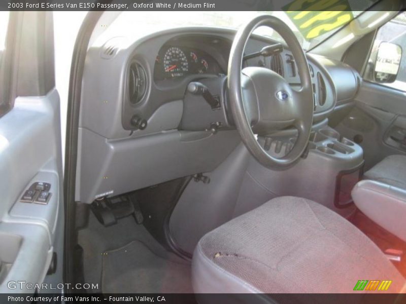 Oxford White / Medium Flint 2003 Ford E Series Van E150 Passenger