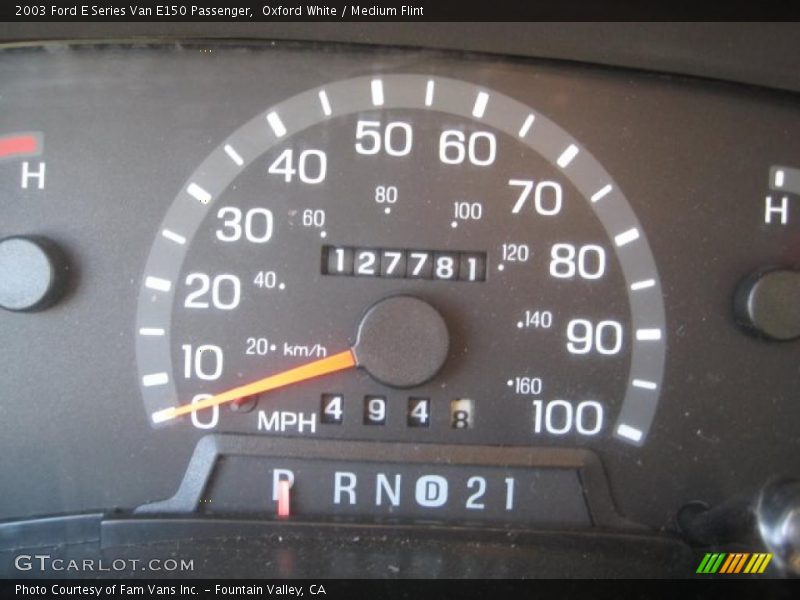 Oxford White / Medium Flint 2003 Ford E Series Van E150 Passenger