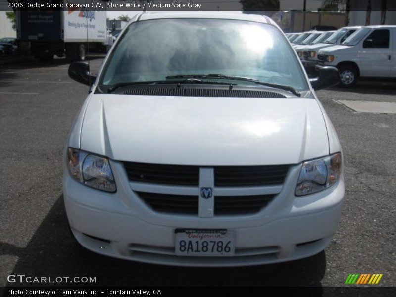 Stone White / Medium Slate Gray 2006 Dodge Grand Caravan C/V