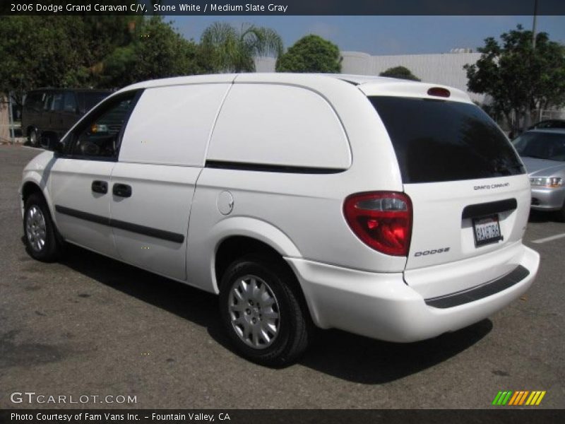 Stone White / Medium Slate Gray 2006 Dodge Grand Caravan C/V