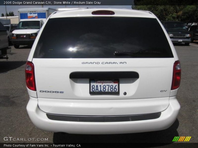 Stone White / Medium Slate Gray 2006 Dodge Grand Caravan C/V