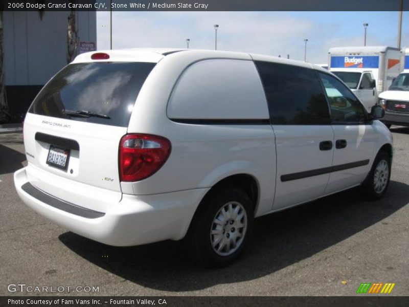 Stone White / Medium Slate Gray 2006 Dodge Grand Caravan C/V