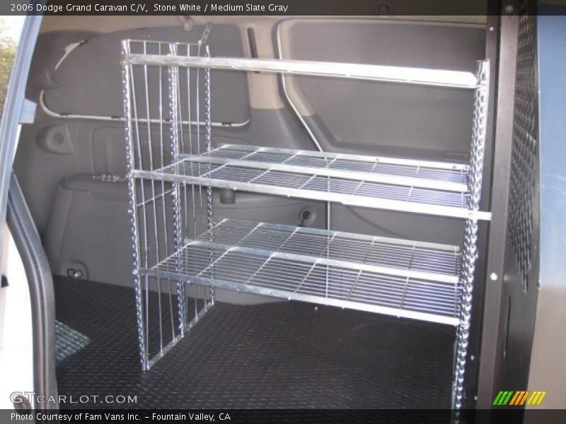 Stone White / Medium Slate Gray 2006 Dodge Grand Caravan C/V