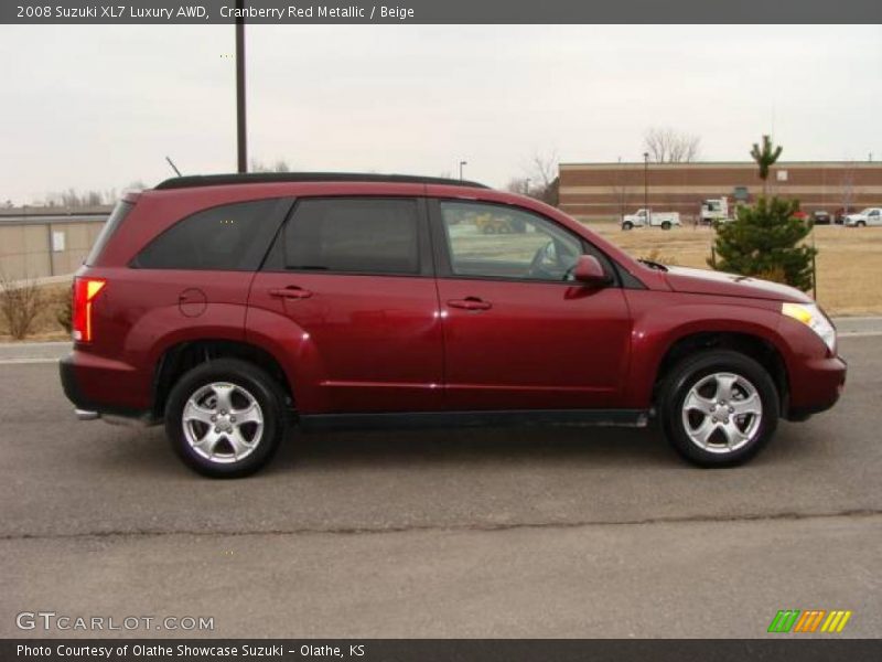 Cranberry Red Metallic / Beige 2008 Suzuki XL7 Luxury AWD