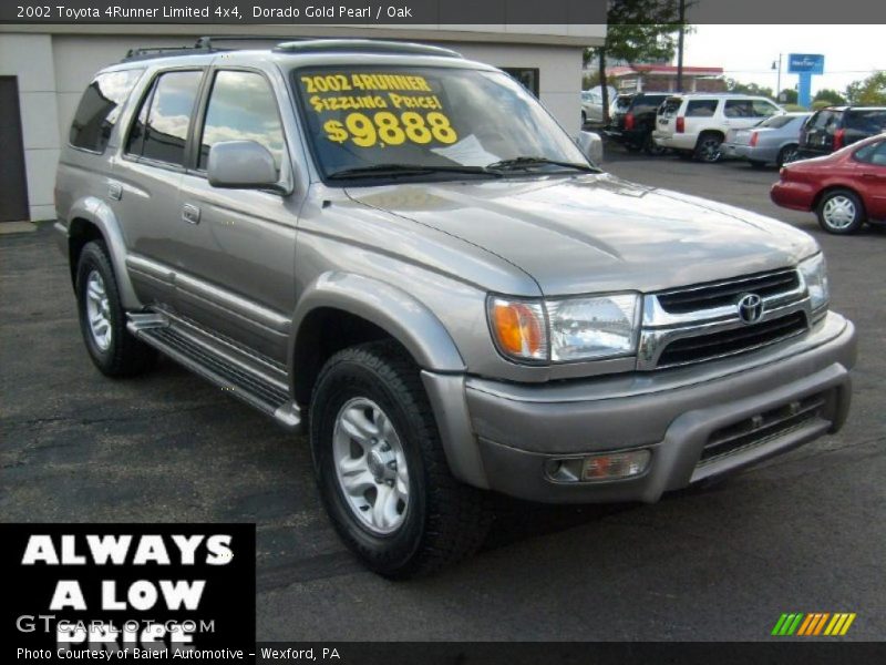 Dorado Gold Pearl / Oak 2002 Toyota 4Runner Limited 4x4