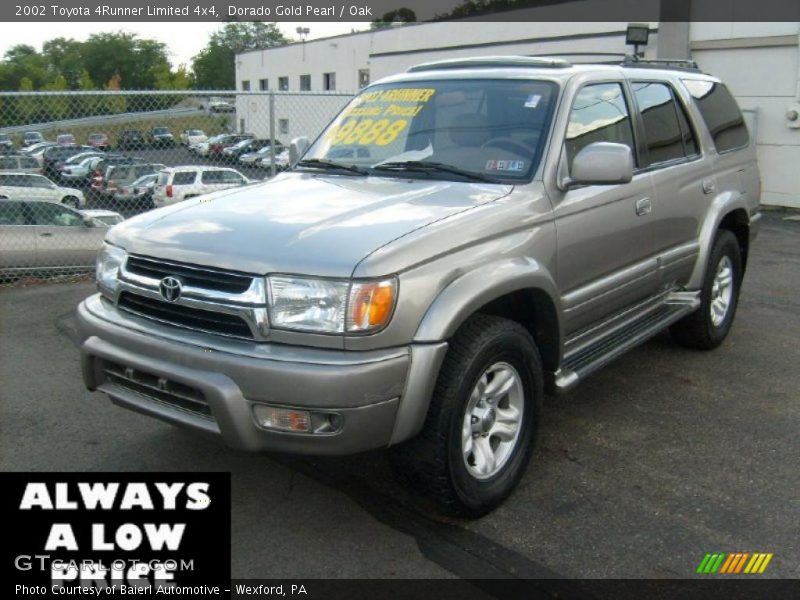 Dorado Gold Pearl / Oak 2002 Toyota 4Runner Limited 4x4