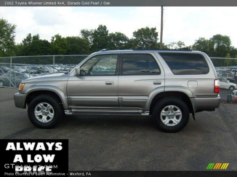 Dorado Gold Pearl / Oak 2002 Toyota 4Runner Limited 4x4