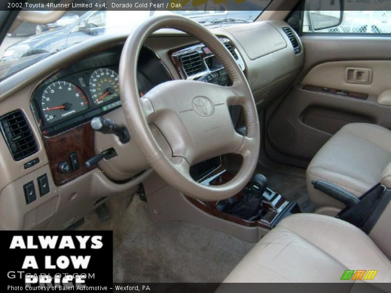 Dorado Gold Pearl / Oak 2002 Toyota 4Runner Limited 4x4