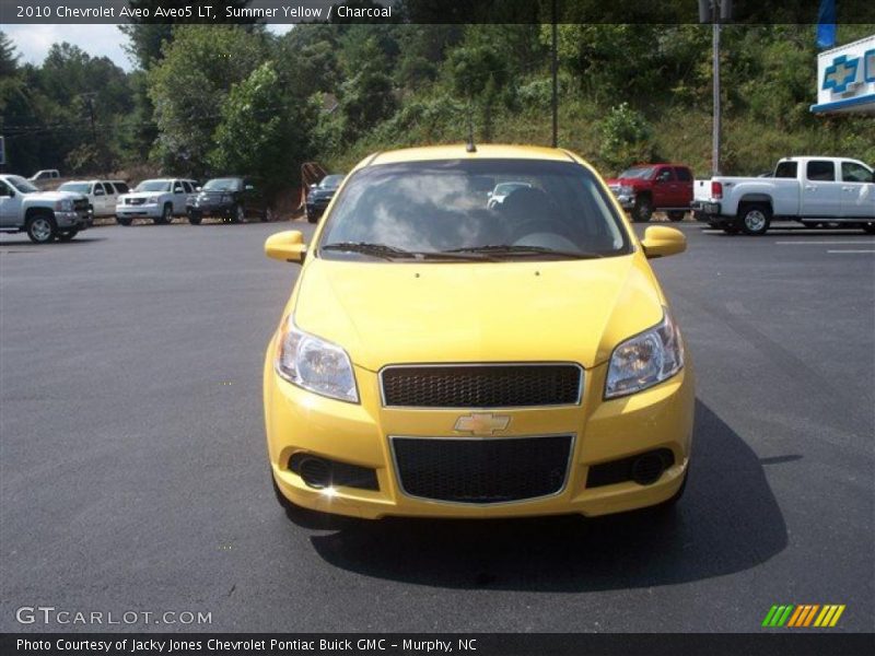 Summer Yellow / Charcoal 2010 Chevrolet Aveo Aveo5 LT