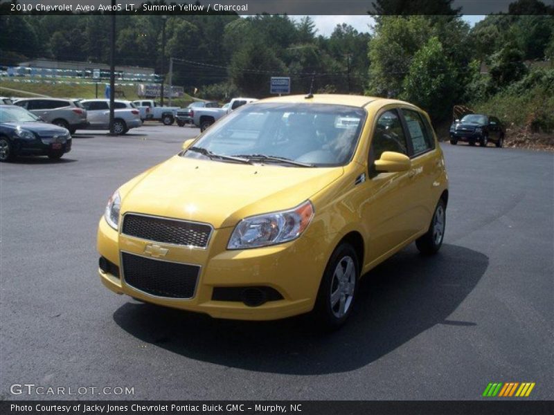 Summer Yellow / Charcoal 2010 Chevrolet Aveo Aveo5 LT