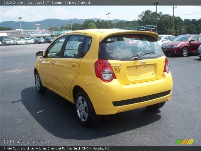 Summer Yellow / Charcoal 2010 Chevrolet Aveo Aveo5 LT