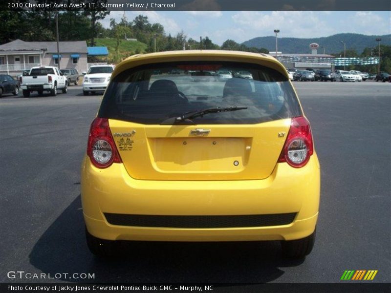Summer Yellow / Charcoal 2010 Chevrolet Aveo Aveo5 LT