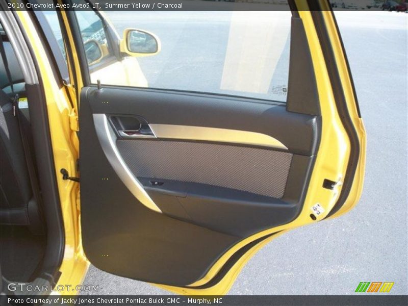 Summer Yellow / Charcoal 2010 Chevrolet Aveo Aveo5 LT