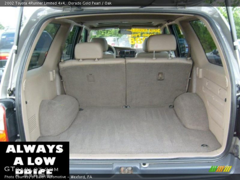 Dorado Gold Pearl / Oak 2002 Toyota 4Runner Limited 4x4