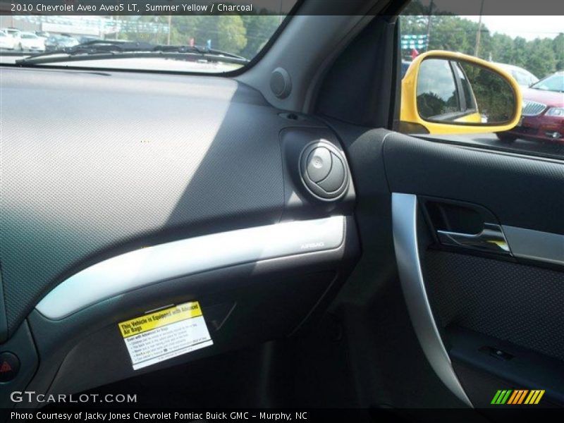 Summer Yellow / Charcoal 2010 Chevrolet Aveo Aveo5 LT