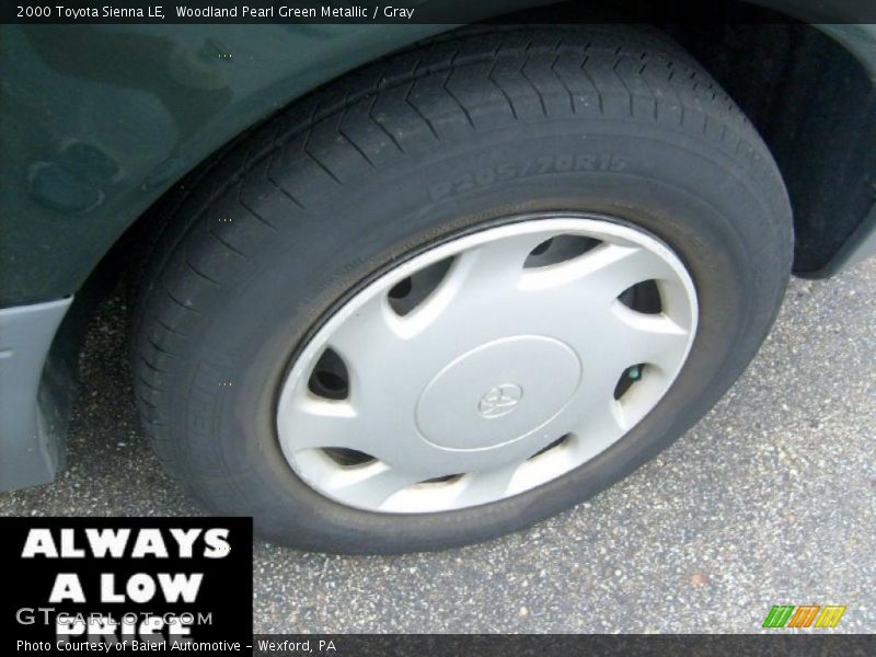 Woodland Pearl Green Metallic / Gray 2000 Toyota Sienna LE