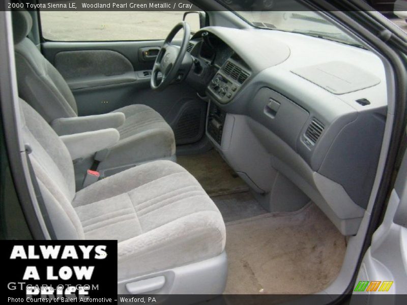 Woodland Pearl Green Metallic / Gray 2000 Toyota Sienna LE