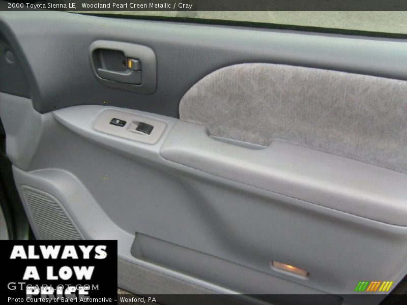 Woodland Pearl Green Metallic / Gray 2000 Toyota Sienna LE