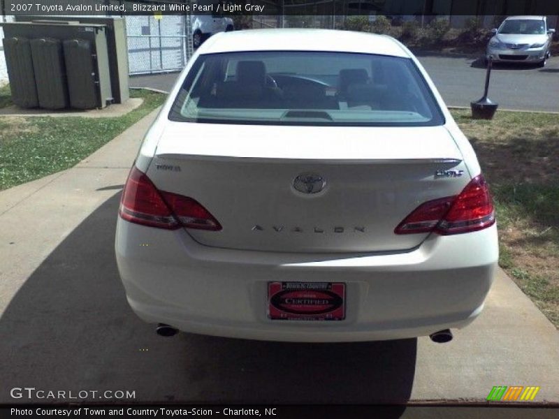 Blizzard White Pearl / Light Gray 2007 Toyota Avalon Limited