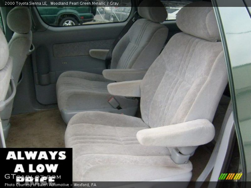 Woodland Pearl Green Metallic / Gray 2000 Toyota Sienna LE