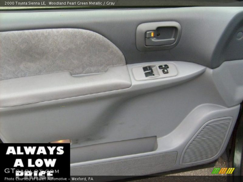 Woodland Pearl Green Metallic / Gray 2000 Toyota Sienna LE