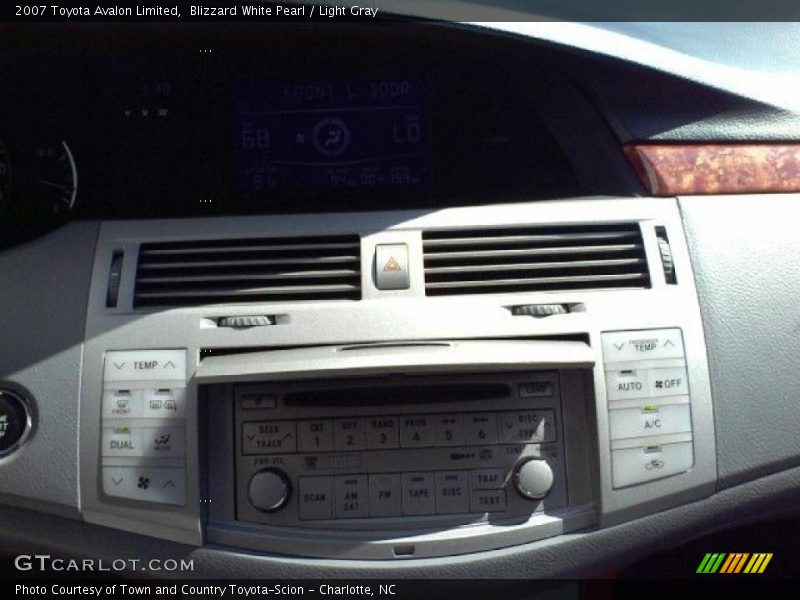 Blizzard White Pearl / Light Gray 2007 Toyota Avalon Limited