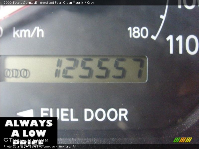 Woodland Pearl Green Metallic / Gray 2000 Toyota Sienna LE