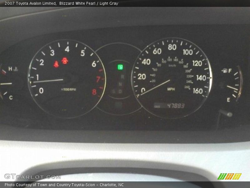 Blizzard White Pearl / Light Gray 2007 Toyota Avalon Limited