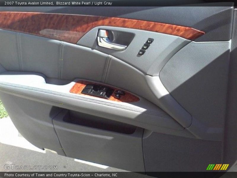 Blizzard White Pearl / Light Gray 2007 Toyota Avalon Limited