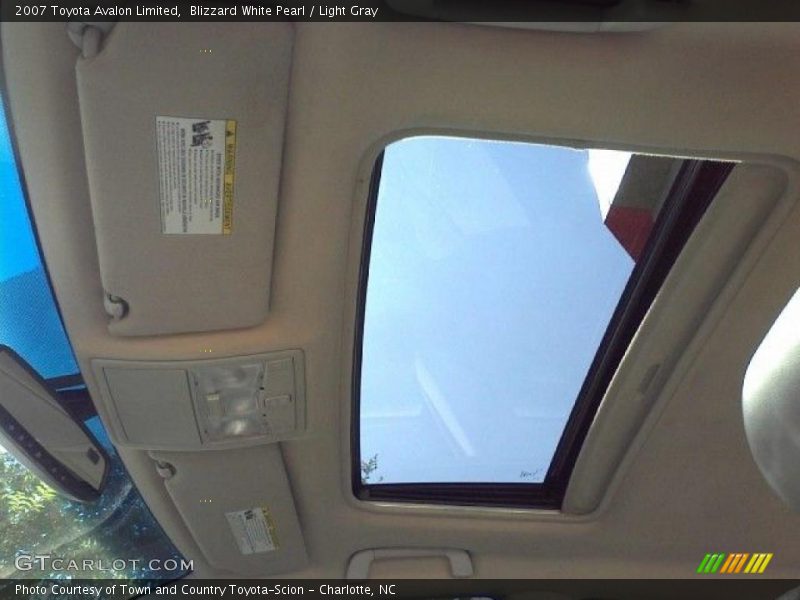 Blizzard White Pearl / Light Gray 2007 Toyota Avalon Limited