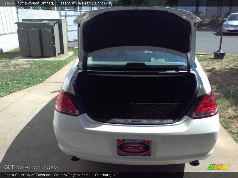 Blizzard White Pearl / Light Gray 2007 Toyota Avalon Limited