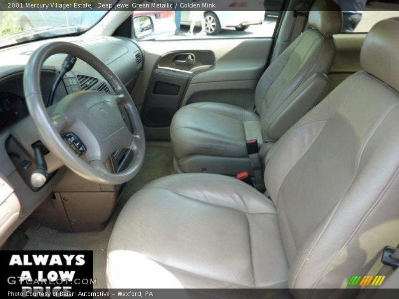 Deep Jewel Green Metallic / Golden Mink 2001 Mercury Villager Estate