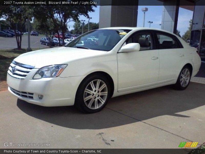 Blizzard White Pearl / Light Gray 2007 Toyota Avalon Limited