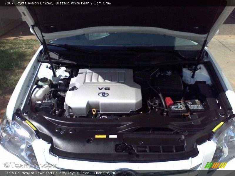 Blizzard White Pearl / Light Gray 2007 Toyota Avalon Limited