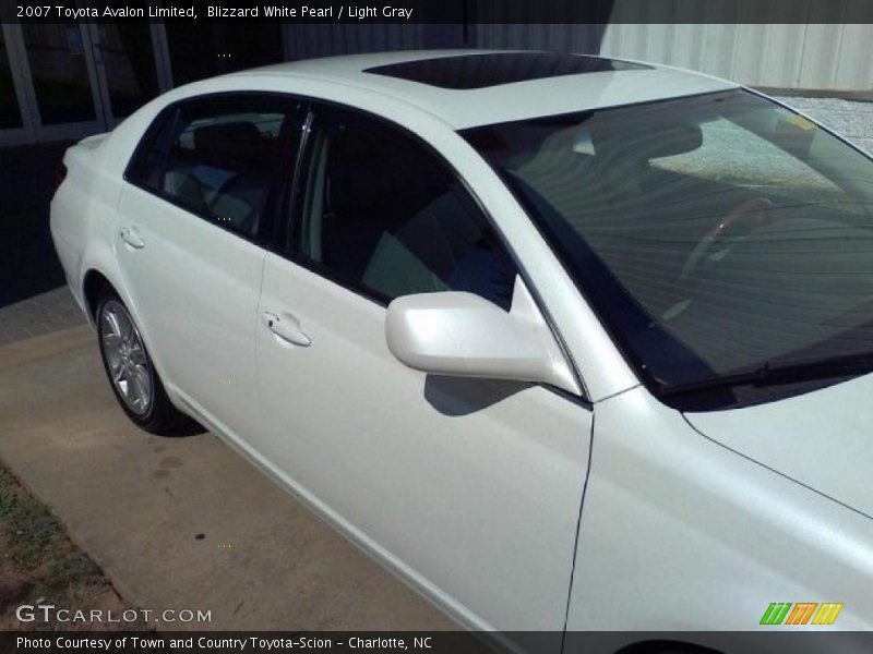 Blizzard White Pearl / Light Gray 2007 Toyota Avalon Limited
