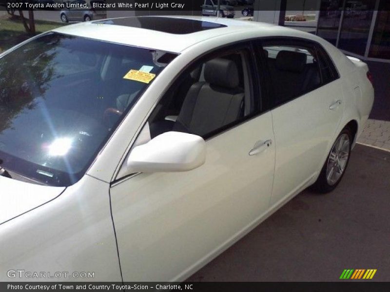 Blizzard White Pearl / Light Gray 2007 Toyota Avalon Limited