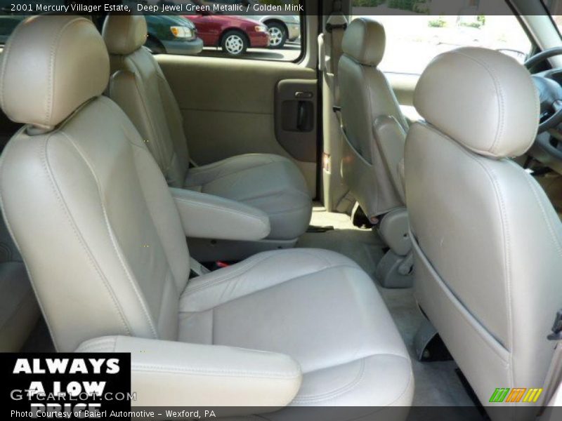 Deep Jewel Green Metallic / Golden Mink 2001 Mercury Villager Estate