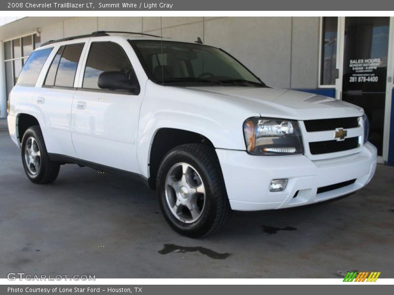 Summit White / Light Gray 2008 Chevrolet TrailBlazer LT