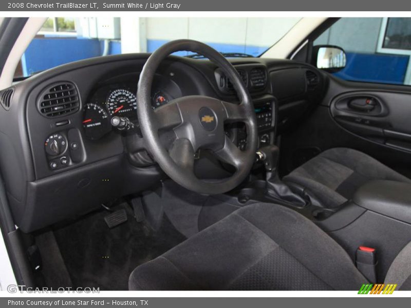 Summit White / Light Gray 2008 Chevrolet TrailBlazer LT