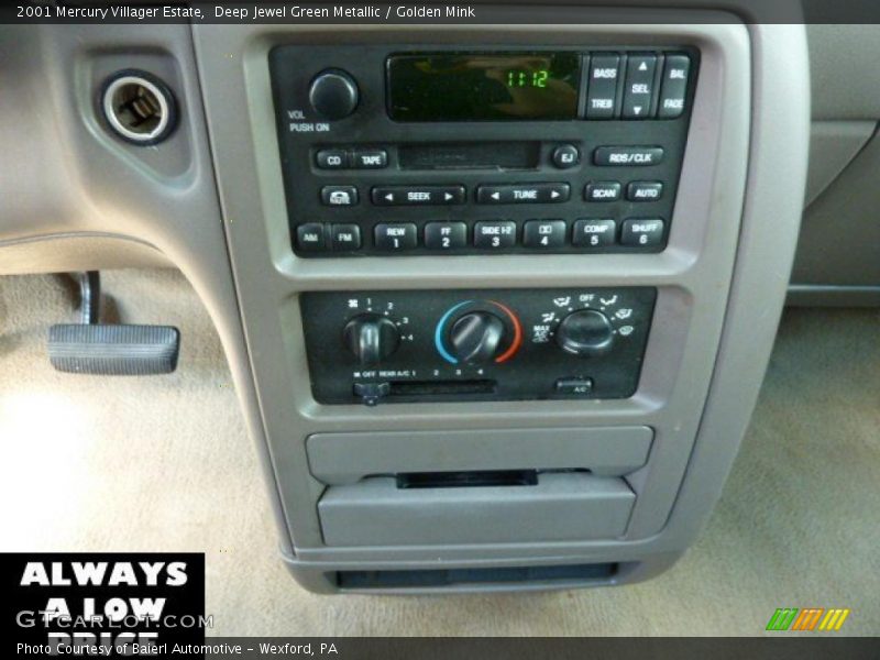 Deep Jewel Green Metallic / Golden Mink 2001 Mercury Villager Estate