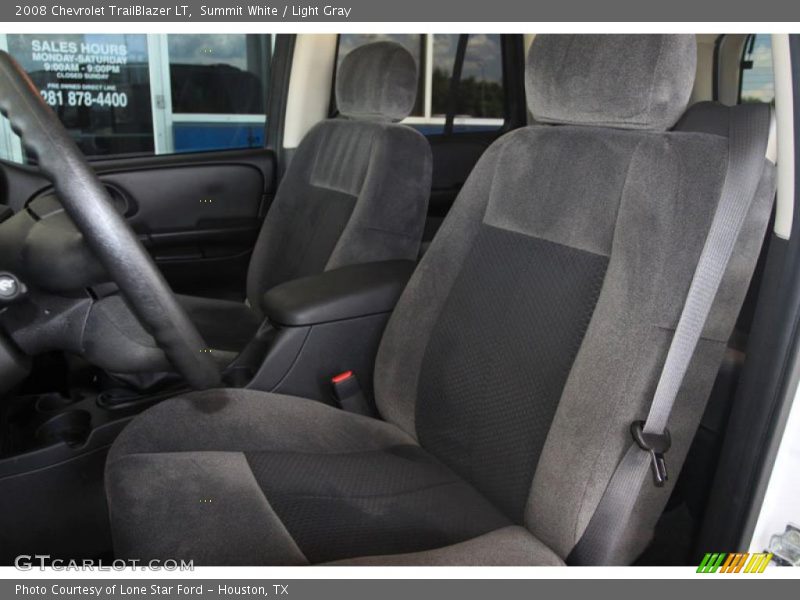 Summit White / Light Gray 2008 Chevrolet TrailBlazer LT