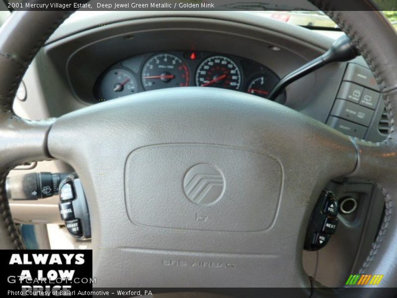 Deep Jewel Green Metallic / Golden Mink 2001 Mercury Villager Estate