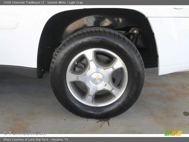 Summit White / Light Gray 2008 Chevrolet TrailBlazer LT