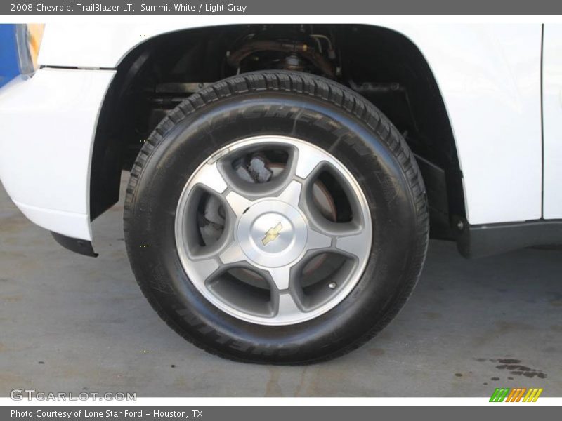 Summit White / Light Gray 2008 Chevrolet TrailBlazer LT