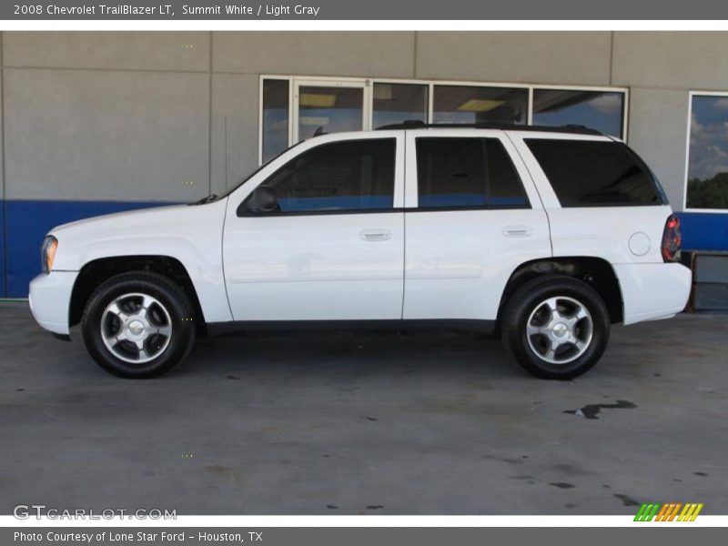 Summit White / Light Gray 2008 Chevrolet TrailBlazer LT