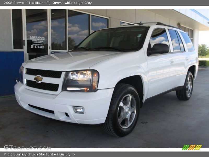 Summit White / Light Gray 2008 Chevrolet TrailBlazer LT